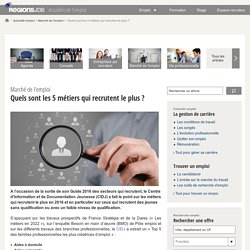 Quels sont les 5 métiers qui recrutent le plus ?