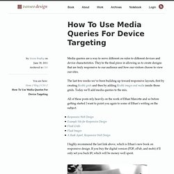 How To Use Media Queries For Device Targeting