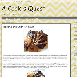 Balsamic and Onion Pot roast