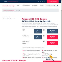 Solutions to Pass Amazon SCS-C01 Exam With Updated SCS-C01 Questions Answers
