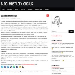 blog.mrstacey.org.uk » Blog Archive » 50 question challenge