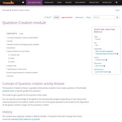Question Creation module