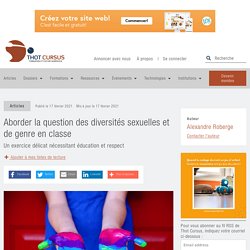 Aborder la question des diversités sexuelles et de genre en classe