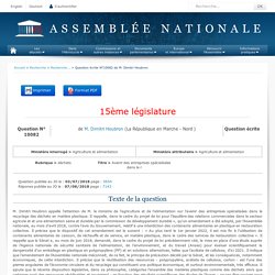 JO ASSEMBLEE NATIONALE 07/08/18 Au sommaire : QE 10082 déchets - Avenir des entreprises spécialisées dans le recyclage des déchets plastiques