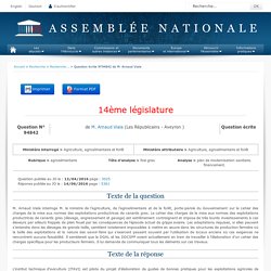JO ASSEMBLEE NATIONALE 14/06/16 Au sommaire: QE 94842 agroalimentaire - foie gras - plan de modernisation sanitaire. financement