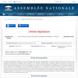 JO ASSEMBLEE NATIONALE 16/05/17 Au sommaire: QE 97979 agriculture - viticulture - cépages hybrides. autorisation. réglementation