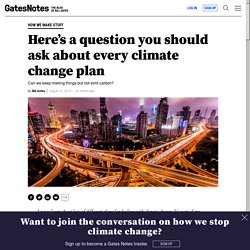 Here’s a question you should ask about every climate change plan