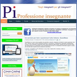 Un servizio per test e questionari tutto italiano: QuestBase - Professione insegnante