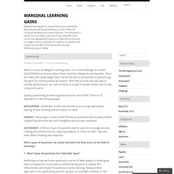 Marginal Learning Gains