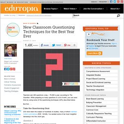 New Classroom Questioning Techniques for the Best Year Ever