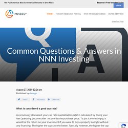 Common Questions & Answers in NNN Investing - NNN360