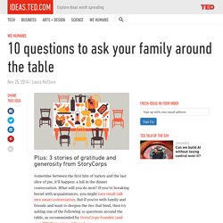 10 questions to ask around the table