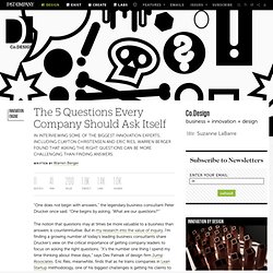 The 5 Questions Every Company Should Ask Itself