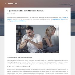 4 Questions About the Cost of Divorce in Australia