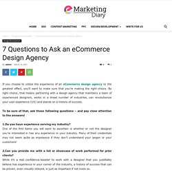 7 Questions to Ask an eCommerce Design Agency - EmarketingDiary