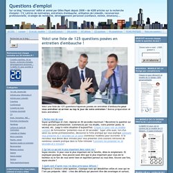 125 questions posées en entretien d'embauche !
