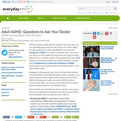 Adult ADHD Questions - ADHD Center