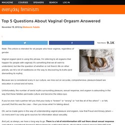 Top 5 Questions about the Female Orgasm Answered