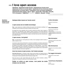 Questions fréquentes sur l’accès ouvert