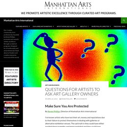 Questions For Artists to Ask Art Gallery Owners - Manhattan Arts International