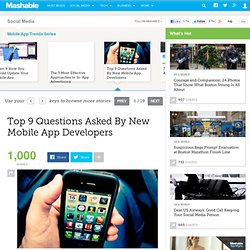Top 9 Questions Asked By New Mobile App Developers