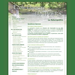 École de Naturopathie DARGÈRE UNIVERS