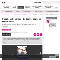 Le Comité social et économique