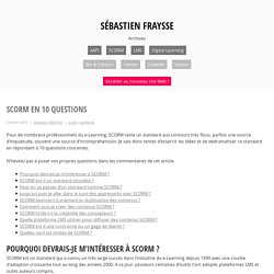 SCORM en 10 questions – Sébastien FRAYSSE