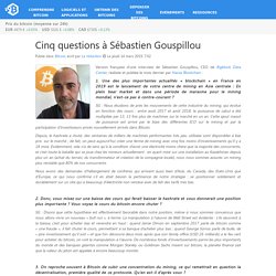 Cinq questions à Sébastien Gouspillou