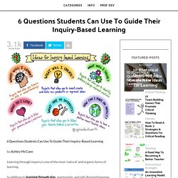 6 Questions Students Can Use To Guide Their Inquiry-Based Learning -