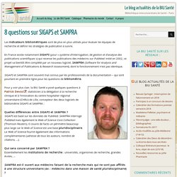 8 questions sur SIGAPS et SAMPRA -