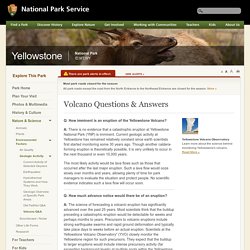 Volcano Questions & Answers - Yellowstone National Park