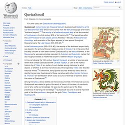 Quetzalcoatl - Wikipedia, the free encyclopedia