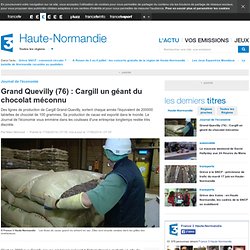Grand Quevilly (76) : Cargill un géant du chocolat méconnu