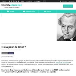 Emmanuel Kant sur France TV Education