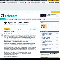 Qui a peur de l'open access ?