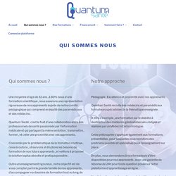 Qui sommes nous – Quantum-Sante