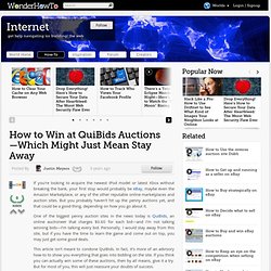 How To Win at QuiBids Auctions—Which Might Just Mean Stay Away