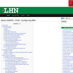 Quick HOWTO: Configuring DNS