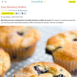 Quick and Easy Blueberry Muffins