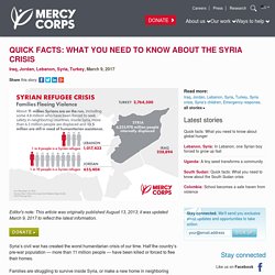 Quick facts: What you need to know about the Syria crisis