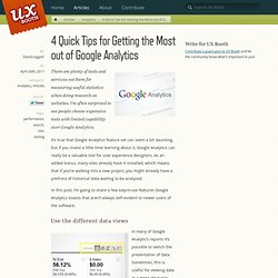 4 Quick Tips for Getting the Most out of Google Analytics
