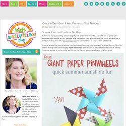 Quick 'n Easy Giant Paper Pinwheels