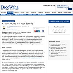 A Quick Guide to Cyber Security