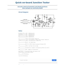 Quick on-board Junction Tester - RED - Page133