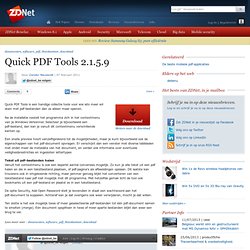 Quick PDF Tools 2.1.5.9 - downloads