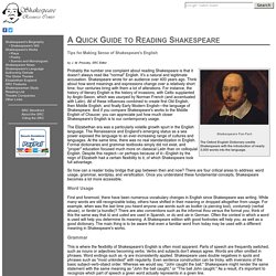what is the value of reading shakespeare