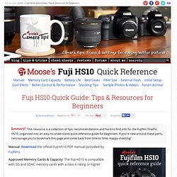 Fuji HS10 Tips