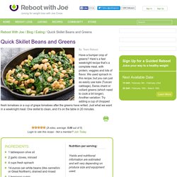 Quick Skillet Beans and Greens