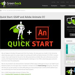 Quick Start: GSAP and Adobe Animate CC